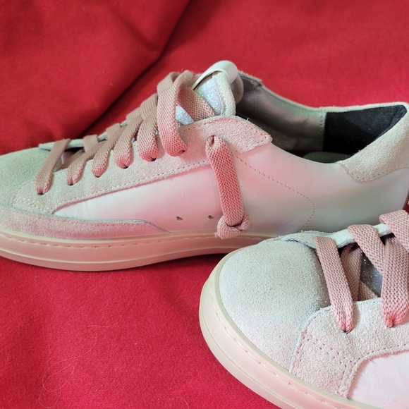 P448 John white/tartan sneaker - Picture 2 of 9